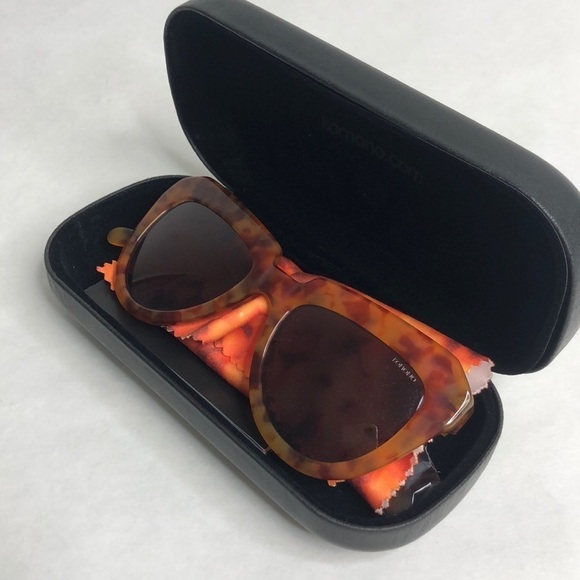 NEW KOMONO Stella Caramel Demi sunglasses cat eye brown orange main image 9